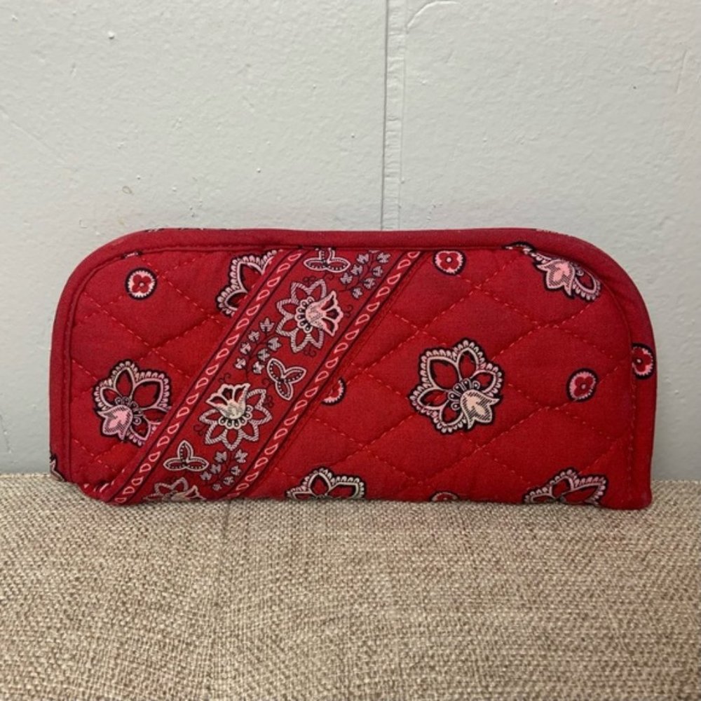 Red Floral Vera Bradley Glasses Case/Pouch